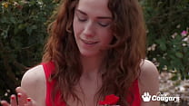 Tiny tits Sammy Grand gets big dick and cumshot on her hairy armpit