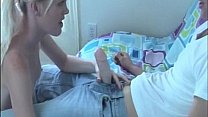 Naked Teen Gives A Blowjob