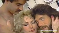 Beautiful Vintage Babe Handles Two Dicks