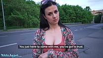 Public Agent Black Haired Student Fucked Under Freeway